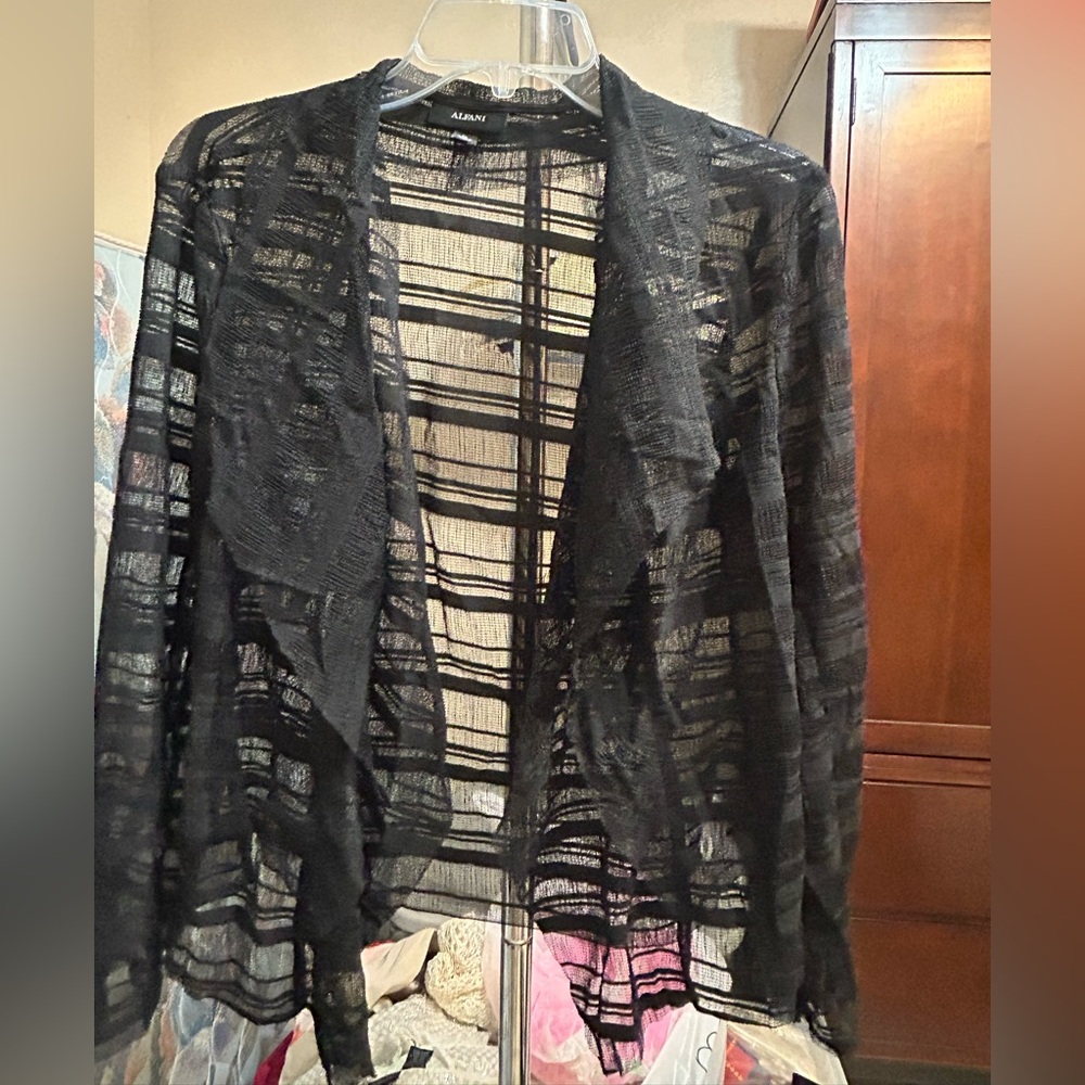Alfani Elegant Black and White Blouse